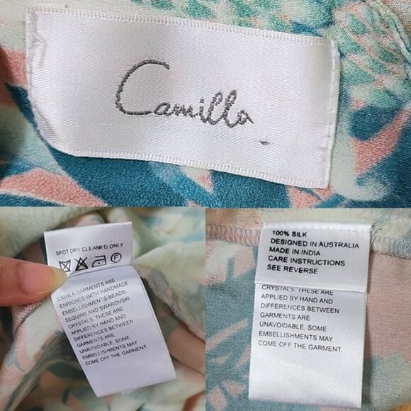 Camilla Garden of Dreams V Plunge Dress Size Small b67 - Picture 16 of 17